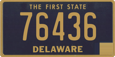 DE license plate 76436
