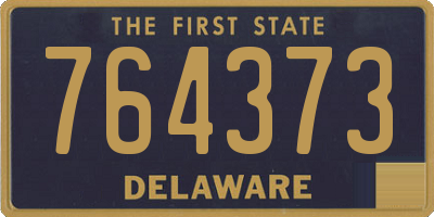 DE license plate 764373