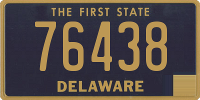 DE license plate 76438