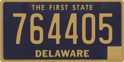 DE license plate 764405