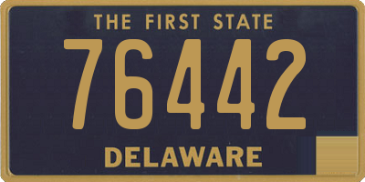 DE license plate 76442