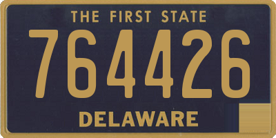 DE license plate 764426