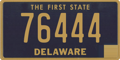 DE license plate 76444