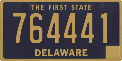 DE license plate 764441