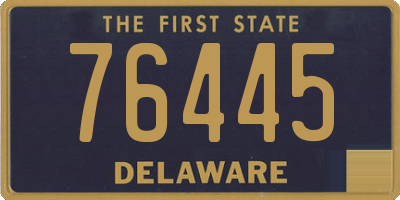 DE license plate 76445