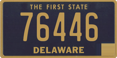 DE license plate 76446