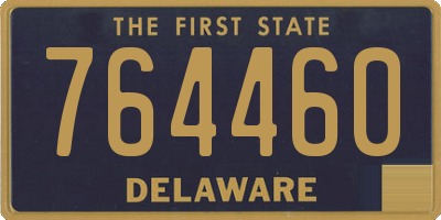 DE license plate 764460