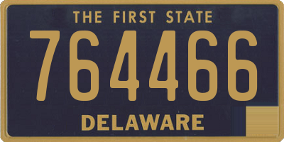 DE license plate 764466