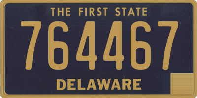 DE license plate 764467