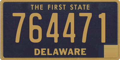 DE license plate 764471