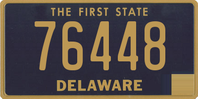 DE license plate 76448