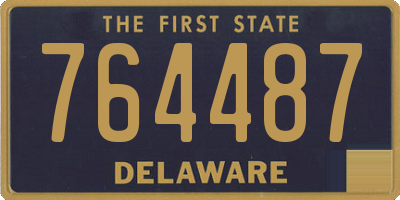 DE license plate 764487