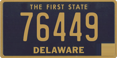 DE license plate 76449