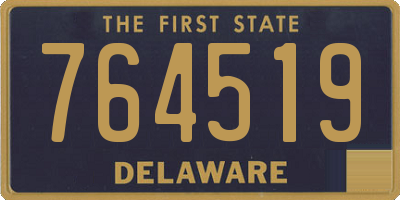 DE license plate 764519