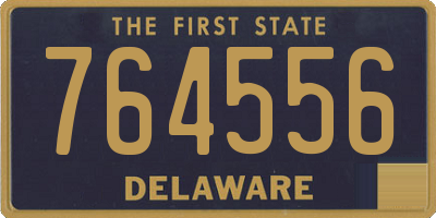 DE license plate 764556