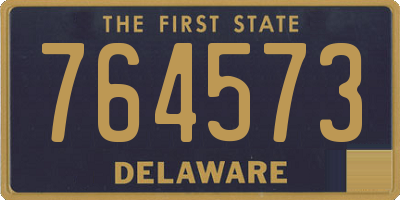 DE license plate 764573