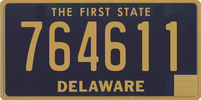 DE license plate 764611