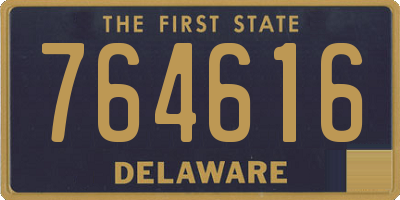 DE license plate 764616