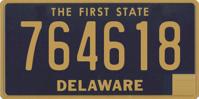 DE license plate 764618