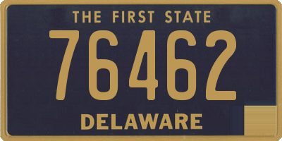 DE license plate 76462