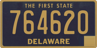 DE license plate 764620