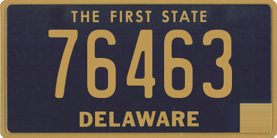 DE license plate 76463