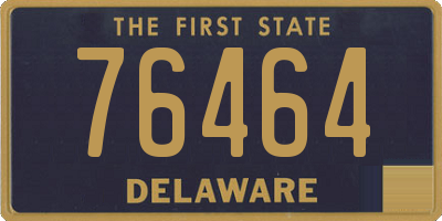 DE license plate 76464