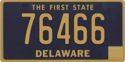 DE license plate 76466