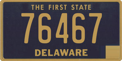 DE license plate 76467