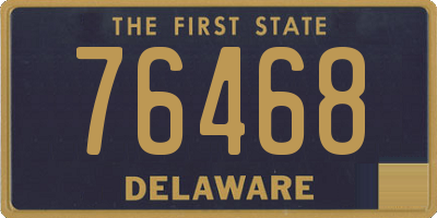 DE license plate 76468