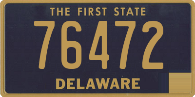 DE license plate 76472