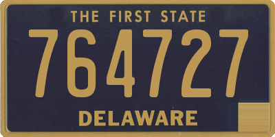 DE license plate 764727