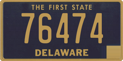 DE license plate 76474
