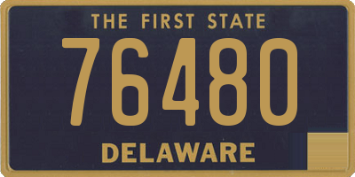 DE license plate 76480