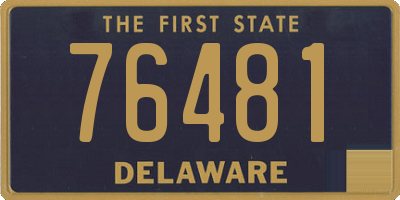 DE license plate 76481