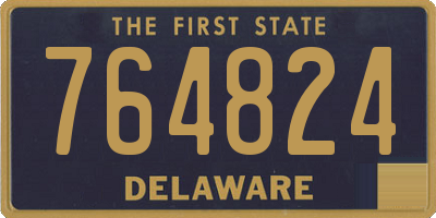 DE license plate 764824