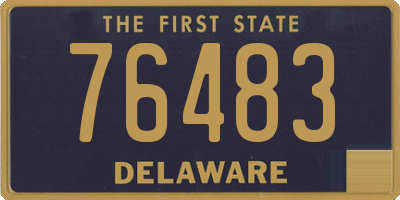 DE license plate 76483