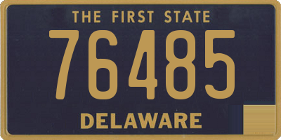 DE license plate 76485