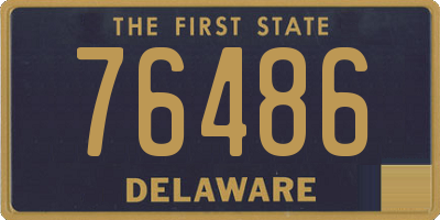 DE license plate 76486