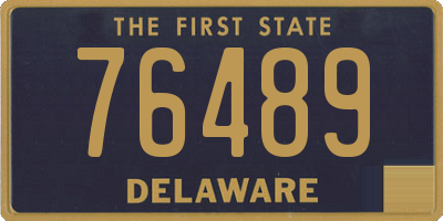 DE license plate 76489
