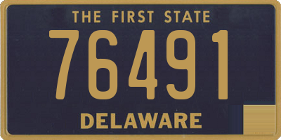 DE license plate 76491