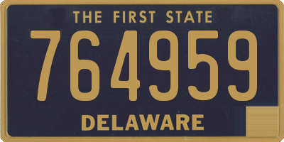 DE license plate 764959