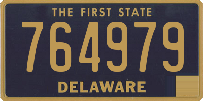 DE license plate 764979