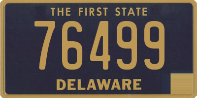 DE license plate 76499
