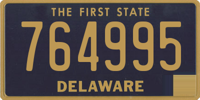 DE license plate 764995