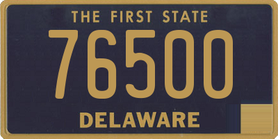 DE license plate 76500