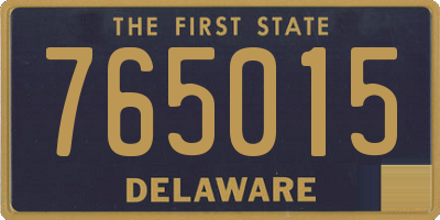 DE license plate 765015