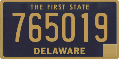 DE license plate 765019