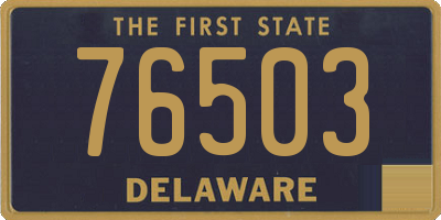 DE license plate 76503