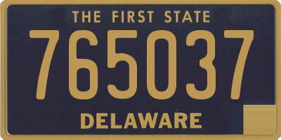 DE license plate 765037